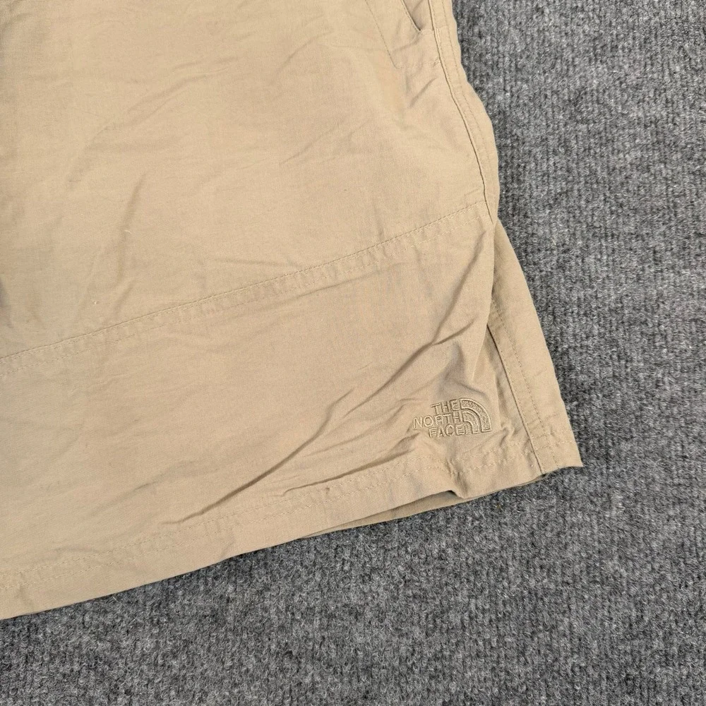 The North Face Mens Khaki Nylon Hiking Utility Shorts Tan Size 36 V608546 #2298‎